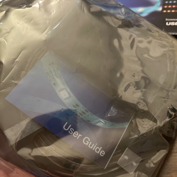 ColorStrip LED Lights 12’ USB Powered Peel and Stick w Holiday Modes AuraLED NEW - Picture 7 of 7